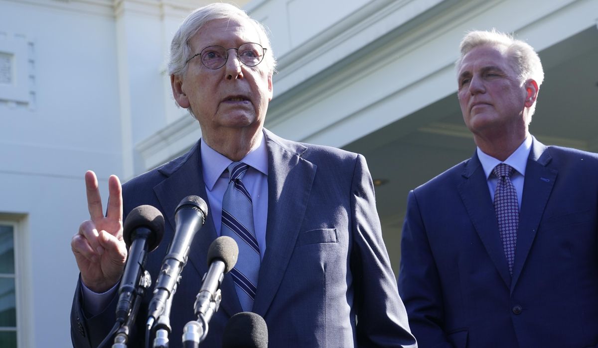 NextImg:McConnell strikes upbeat tone as Congress heads toward default deadline: ‘Everybody needs to relax’