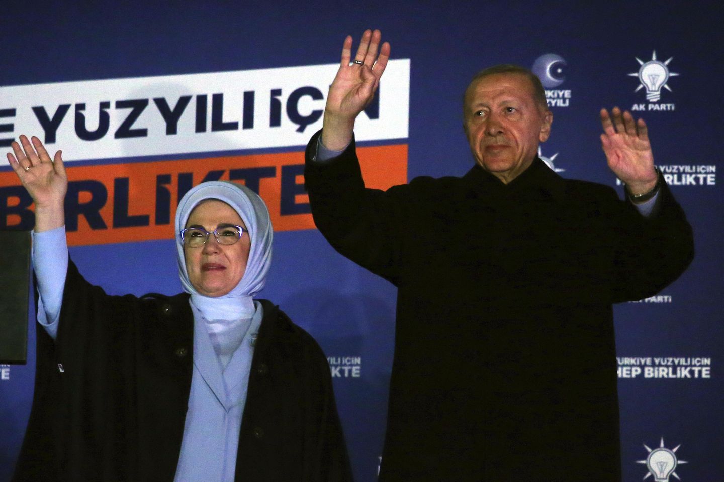Recep Tayyip Erdogan projects confidence, despite failing to secure victory in first round