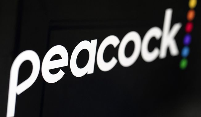 The logo for NBCUniversal&#x27;s streaming service, Peacock, is displayed on a computer screen Jan. 16, 2020, in New York. The NFL is taking another big step toward streaming by putting one of its playoff football games exclusively on a digital platform for the first time. The league and NBCUniversal announced Monday, May 15, 2023, that the Saturday night game on Wild Card weekend will be on Peacock. (AP Photo/Jenny Kane, File) **FILE**