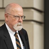 Special counsel John Durham, the prosecutor appointed to investigate potential government wrongdoing in the early days of the Trump-Russia probe, leaves federal court in Washington, May 16, 2022. Durham ended his four-year investigation into possible FBI misconduct in its probe of ties between Russia and Donald Trump’s 2016 presidential campaign. The report Monday, May 15, 2023, from Durham offers withering criticism of the bureau but a meager court record that fell far short of the former president’s prediction he would uncover the “crime of the century.” (AP Photo/Manuel Balce Ceneta, File)
