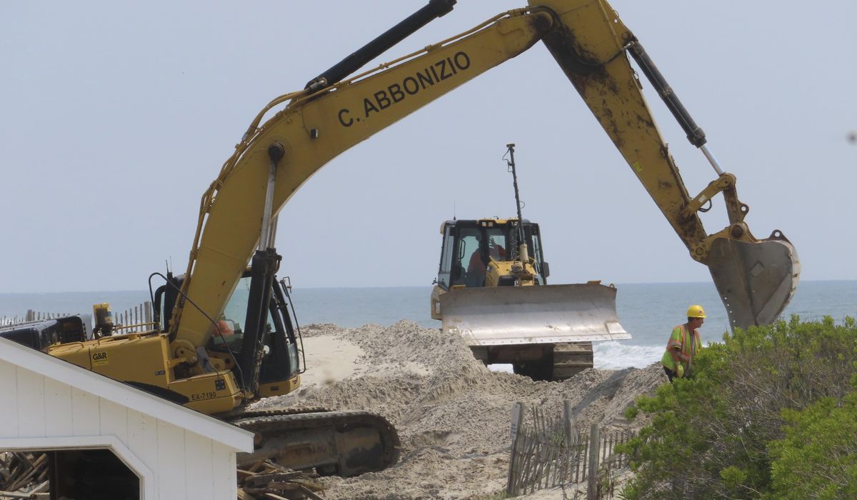 NextImg:Emergency beach repairs start in New Jersey town amid $33M legal fight with state