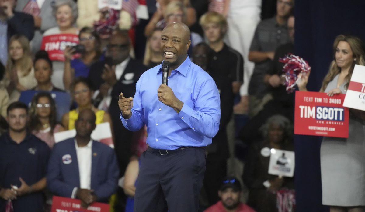 NextImg:Tim Scott launches 2024 presidential bid, calls himself ‘the candidate the far-left fears the most’
