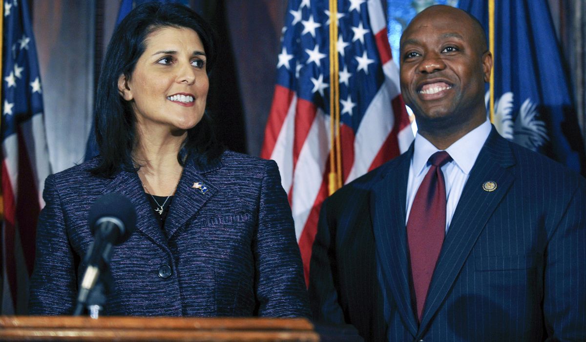 NextImg:Nikki Haley and Tim Scott started as allies in South Carolina. Now they’re rivals for president.