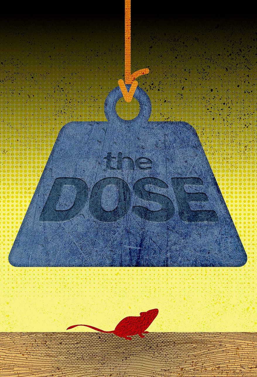 Toxic Chemical Overdose Illustration by Greg Groesch/The Washington Times