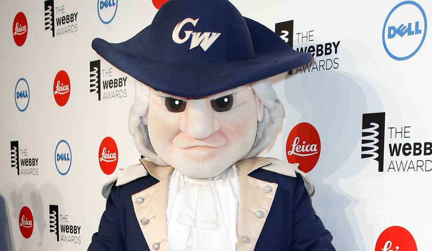 NEW YORK-MAY 19: George Washington University mascot attends the 18th Annual Webby Awards at Cipriani Wall Street on May 19, 2014 in New York City. File photo credit: Debby Wong via Shutterstock.
