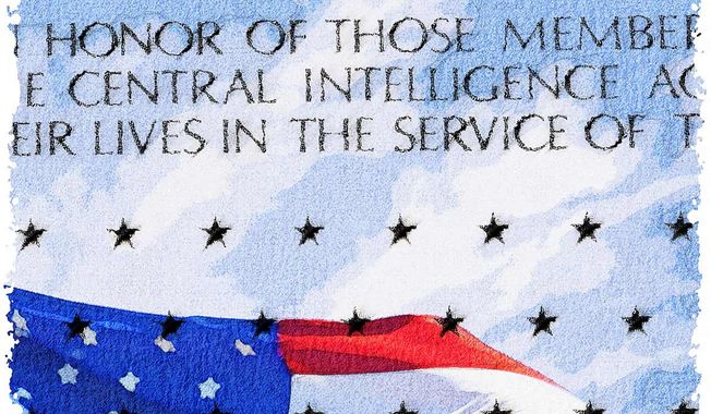 CIA Memorial Wall Illustration by Greg Groesch/The Washington Times