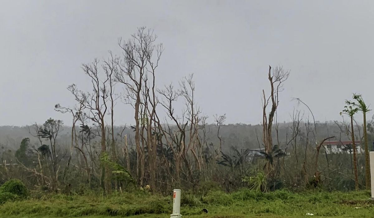 NextImg:Typhoon Mawar batters Guam, and ‘what used to be a jungle looks like toothpicks’