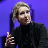 Elizabeth Holmes, then the CEO of Theranos, speaks at the Fortune Global Forum on Nov. 2, 2015 in San Francisco. As Holmes prepares to report to prison next week, the criminal case that laid bare the blood-testing scam at the heart of her Theranos startup is entering its final phase.(AP Photo/Jeff Chiu, File)