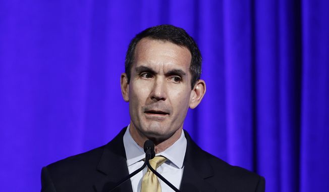 Pennsylvania Auditor General Eugene DePasquale speaks during a Pennsylvania Democratic Party fundraiser on Nov. 1, 2019, in Philadelphia. DePasquale, Pennsylvania&#x27;s former two-term auditor general, said Thursday, June 1, 2023, that he will run for state attorney general in the 2024 election. (AP Photo/Matt Rourke) **FILE**