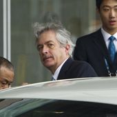 William Burns, center, enters a car after arriving at Capital International Airport in Beijing, May 1, 2012. A U.S. official says CIA Director William Burns went to Beijing in May to meet with Chinese counterparts. It&#x27;s the highest level visit by a Biden administration official since a suspected Chinese spy balloon was shot down by American forces. (AP Photo/Alexander F. Yuan, File)