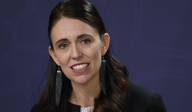 New Zealand Prime Minister Jacinda Ardern speaks during a joint news conference with Australia&#x27;s Prime Minister Anthony Albanese in Sydney, July 8, 2022. On Monday, June 5, 2023, former Prime Minister Ardern received one of New Zealand&#x27;s highest honors for her service leading the country through a mass shooting and pandemic. Ardern was made a Dame Grand Companion, the second-highest honor in New Zealand, as part of King Charles III&#x27;s Birthday and Coronation Honours. (AP Photo/Rick Rycroft, File)