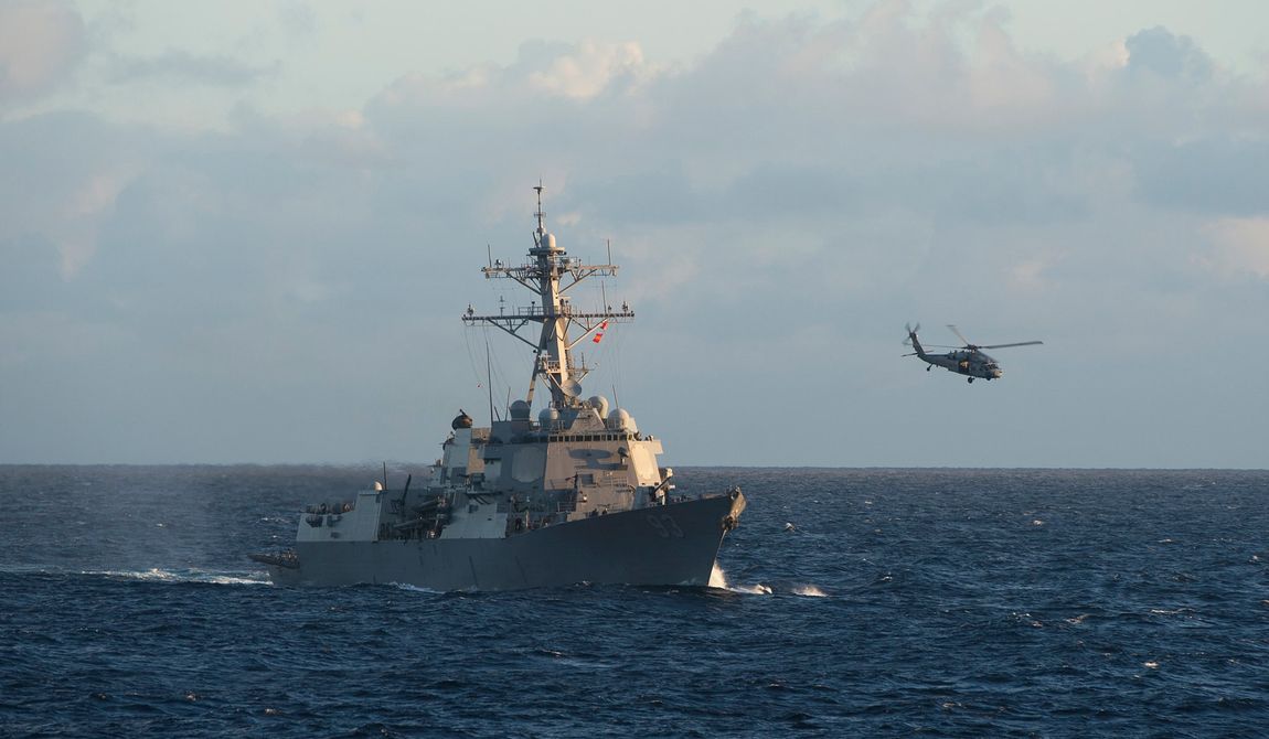 The U.S. Indo-Pacific Command said in a statement on Saturday that the Chinese destroyer “executed maneuvers in an unsafe manner in the vicinity of Chung-Hoon,” a U.S. destroyer. The incident was filmed and posted online. (U.S. Navy)