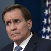 National Security Council spokesman John Kirby, right, speaks during the daily briefing at the White House in Washington, Monday, June 5, 2023. (AP Photo/Manuel Balce Ceneta)