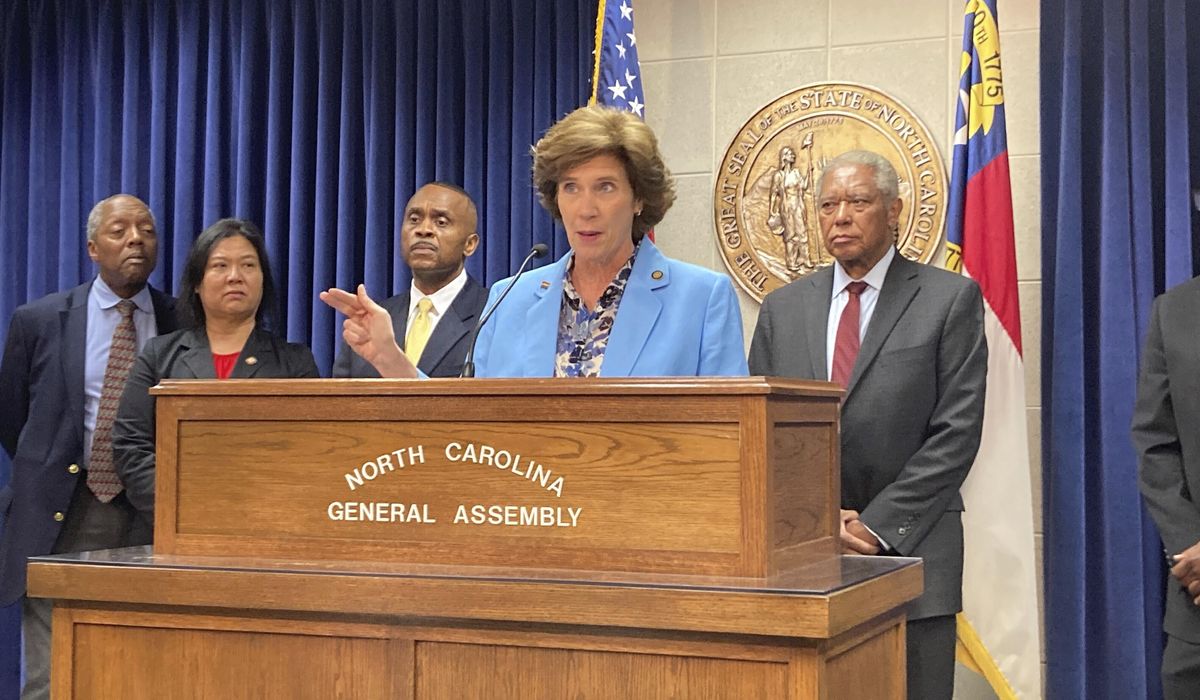 NextImg:North Carolina Democrats blast GOP elections bill, but may need help from public, courts to stop it