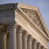The Supreme Court is seen in Washington, on Nov. 5, 2020. The Supreme Court says it will hear a case in which a man tried to trademark a phrase mocking former President Donald Trump as “too small.” (AP Photo/J. Scott Applewhite, File)