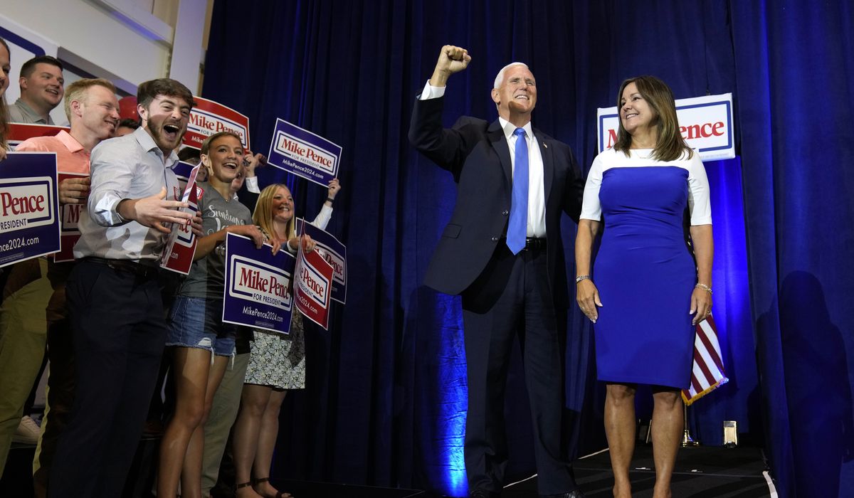 NextImg:Mike Pence launches 2024 presidential bid with ‘never’ Trump message