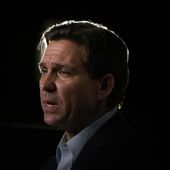 Republican presidential candidate Florida Gov. Ron DeSantis speaks during a campaign event, Tuesday, May 30, 2023, in Clive, Iowa. (AP Photo/Charlie Neibergall, File)