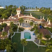 An aerial view of former President Donald Trump&#x27;s Mar-a-Lago estate is seen, Aug. 10, 2022, in Palm Beach, Fla. (AP Photo/Steve Helber, File)