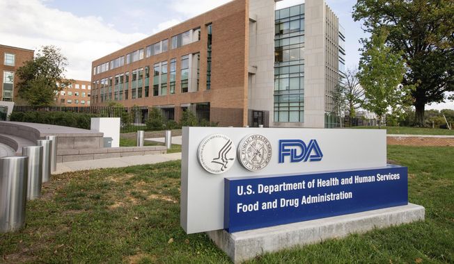 The U.S. Food and Drug Administration campus in Silver Spring, Md., is photographed on Oct. 14, 2015. (AP Photo/Andrew Harnik, File)