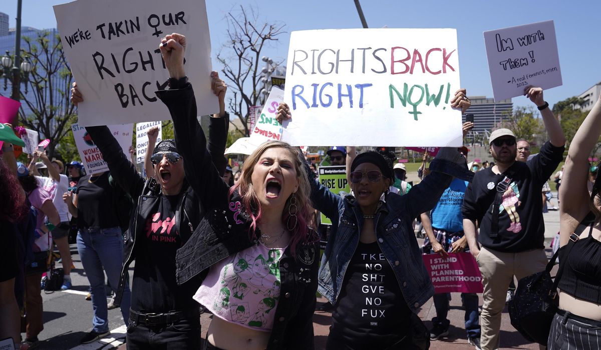 NextImg:One year after the anti-abortion ruling, the White House keeps a spotlight on the issue