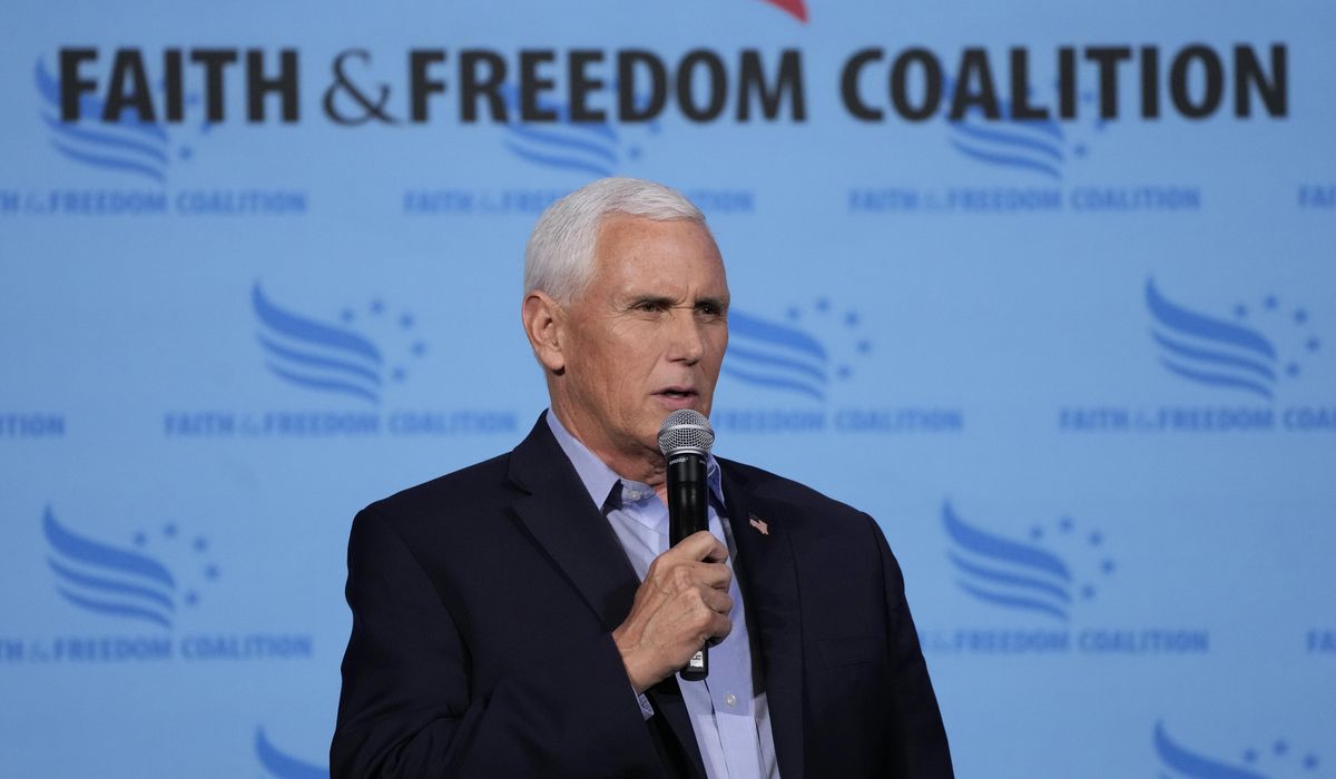 NextImg:Former VP Mike Pence calls for a minimum 15-week federal abortion ban
