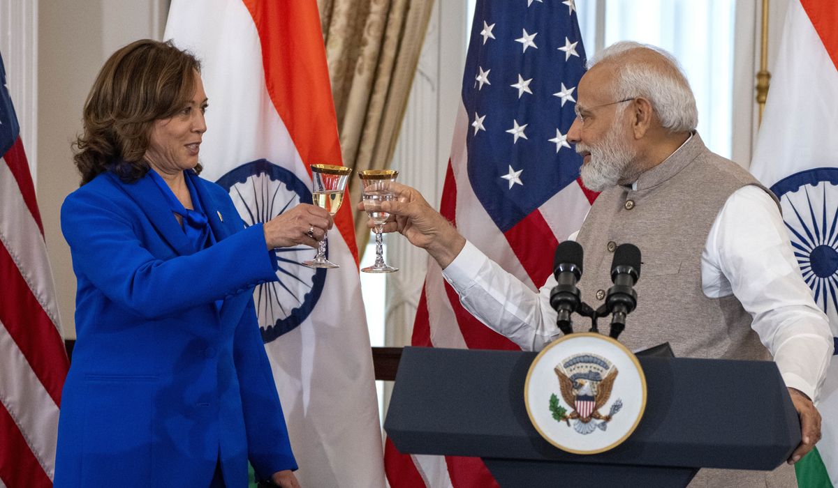 NextImg:Kamala Harris hails ‘Samosa Caucus’ at luncheon with PM Modi of India