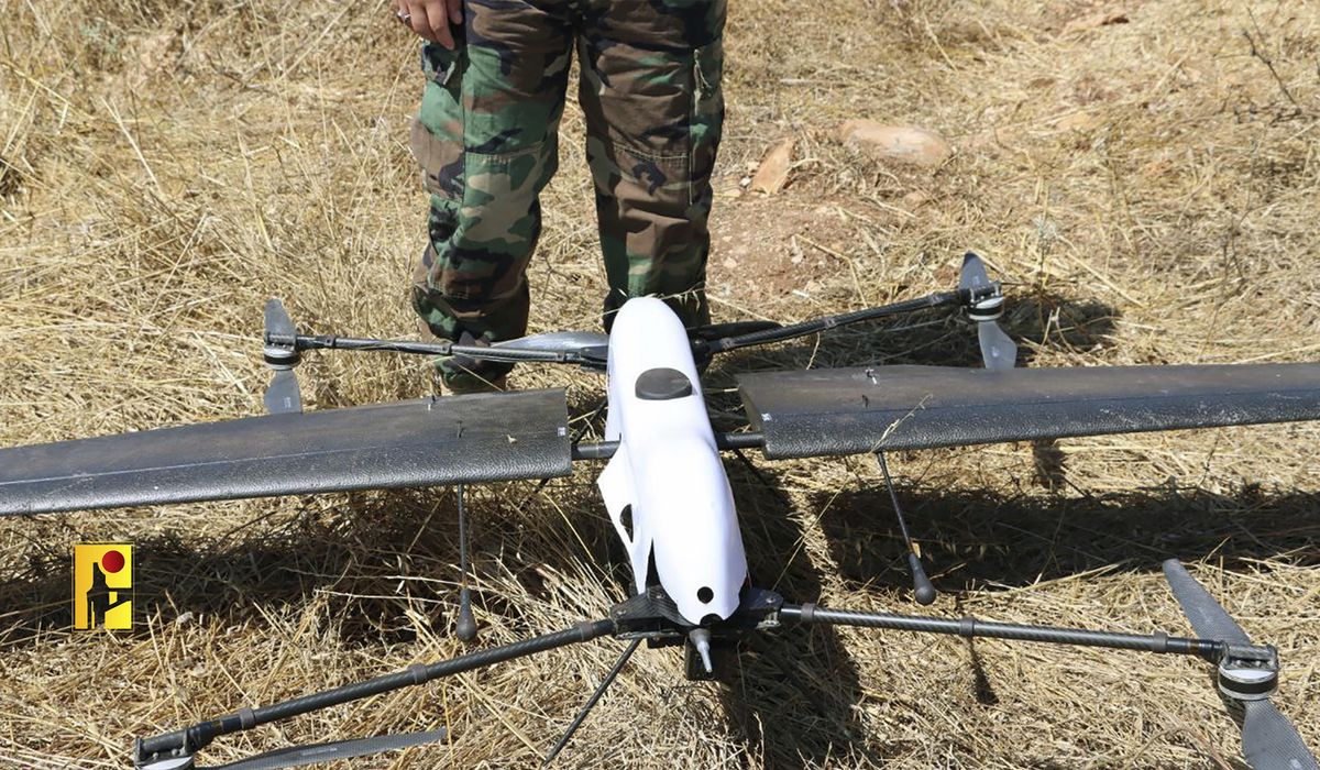 NextImg:Lebanon’s militant Hezbollah group says it shot down an Israeli drone near the southern border