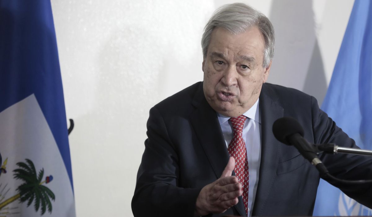 NextImg:The U.N. chief calls for a robust international police force to help combat Haiti’s armed gangs