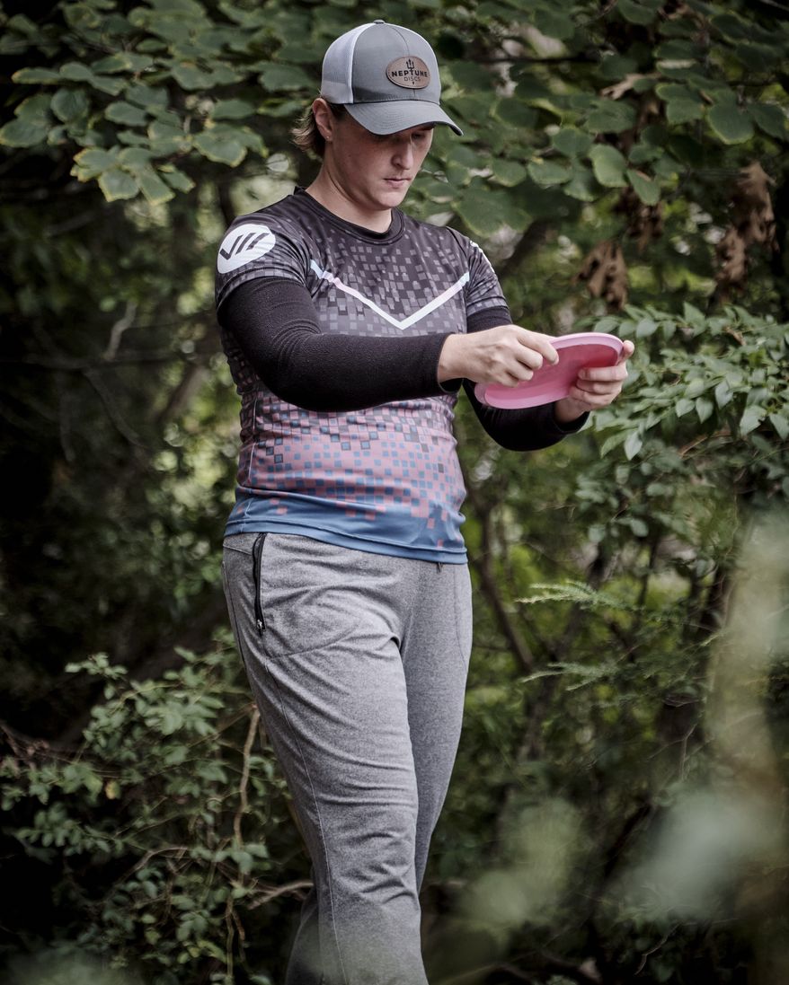 Natalie Ryan became in 2022 the first male-to-female transgender athlete to win a women's Disc Golf Pro Tour Elite Series event. Ryan is challenging the Professional Disc Golf Association's stricter transgender policy, which went into effect on Jan. 1. (Courtesy of the Disc Golf Pro Tour)