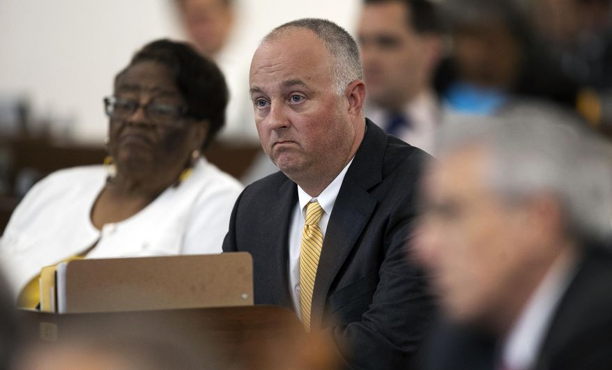 FILE - North Carolina Rep. Darren Jackson, of Wake County, reacts after his Motion 12, the recall of H966 and H555 from the Senate, did not pass, Sept. 11, 2019, in Raleigh, N.C. North Carolina Gov. Roy Cooper announced on Monday, July 3, 2023, that he has elevated Jackson to lead the North Carolina Post-Release Supervision & Parole Commission. (Robert Willett/The News & Observer via AP, File)