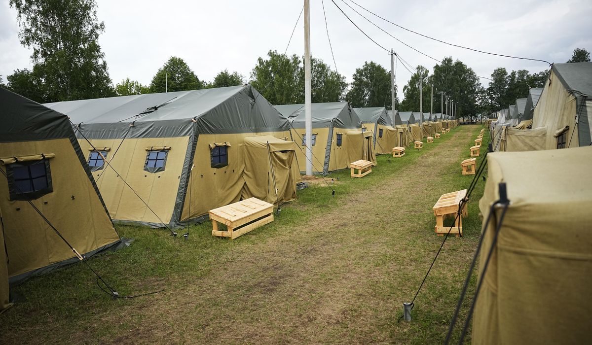 NextImg:Belarus shows off a military camp to host Russia’s Wagner mercenaries after a failed mutiny