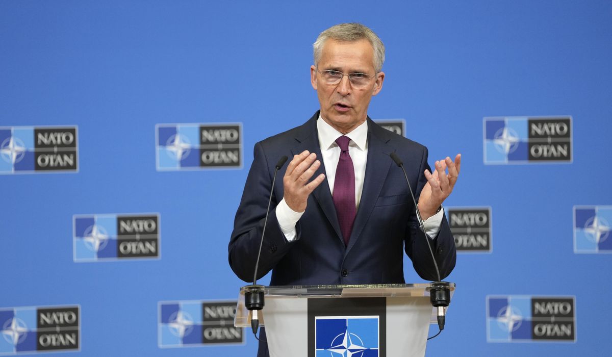 NextImg:NATO chief Stoltenberg: Providing cluster bombs to Ukraine is up to each alliance member