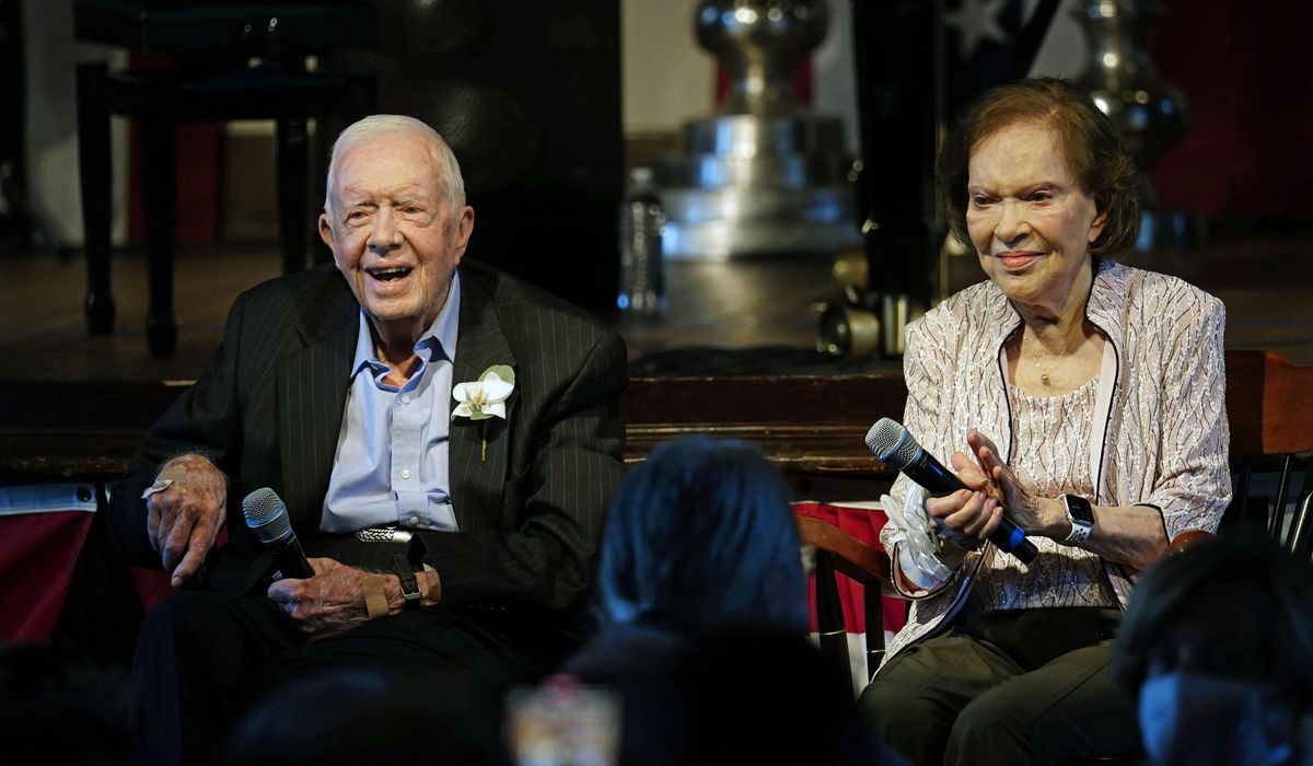 NextImg:Former President Jimmy Carter makes appearance at peanut festival ahead of his 99th birthday