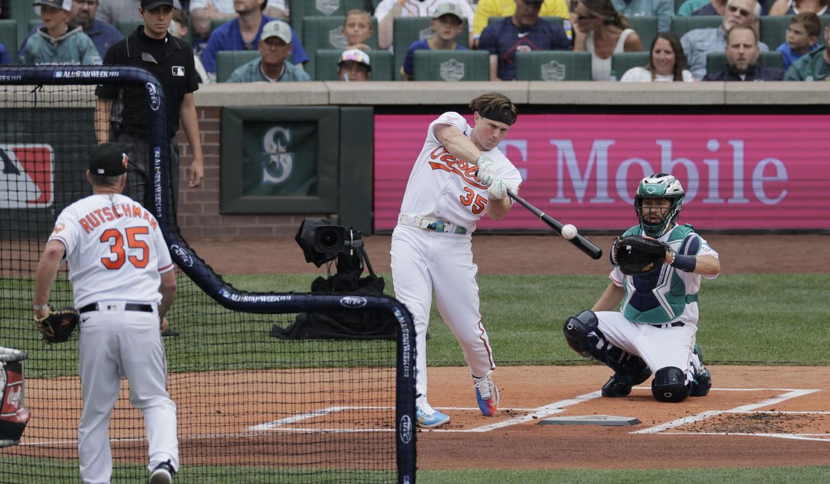 Adley Rutschman provides new wrinkle to Home Run Derby as swap hitter Adley Rutschman provides new wrinkle to Home Run Derby as swap hitter