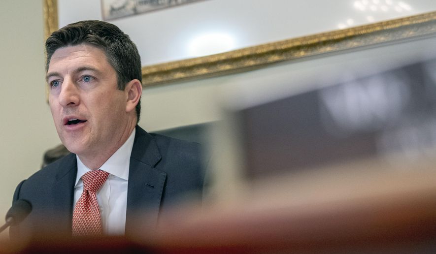 Chairman Rep. Bryan Steil, R-Wis., speaks during a House Committee on House Administration hearing on Capitol Hill in Washington, May 11, 2023. House Republicans on Monday, July 10, are scheduled to release a proposal that would tighten voting laws and take a defiant stand against concerns that laws passed in recent years by GOP-controlled state legislatures disadvantage some voters. (AP Photo/Andrew Harnik, File)