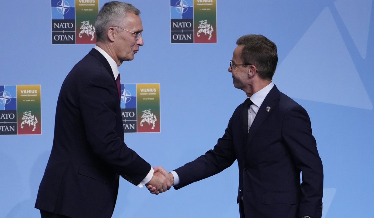 NextImg:Turkey’s pledge of support for Sweden’s NATO entry is tied to goals on security and EU membership