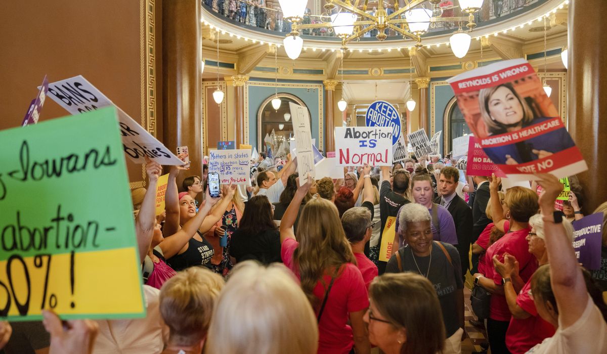 NextImg:Iowa’s new abortion ban is challenged in court, a day after it was passed by GOP lawmakers