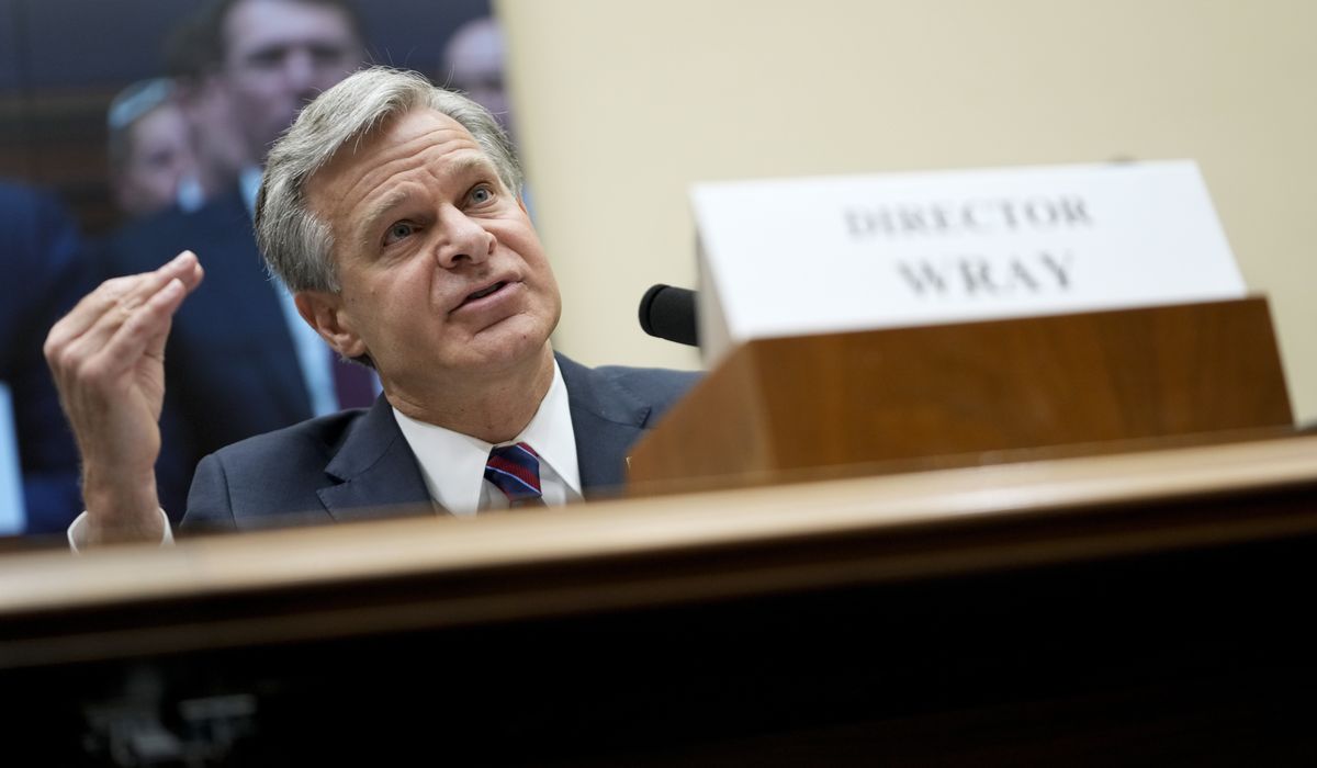 NextImg:Director Wray tells House lawmakers that FBI isn’t protecting Bidens from bribery allegations