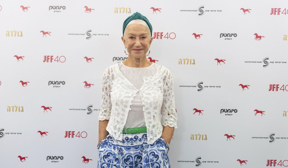 NextImg:Helen Mirren visits Jerusalem for new film ‘Golda,’ says she is inspired by anti-government protests