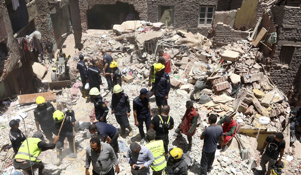 NextImg:A 5-story apartment building collapses in Cairo and kills at least 9 people