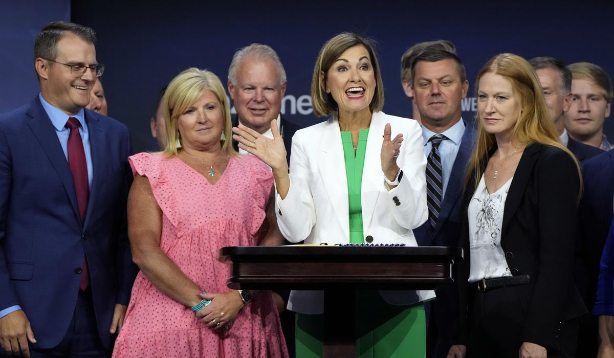 NextImg:Iowa Gov. Kim Reynolds embraces role as a key player in Republican presidential race