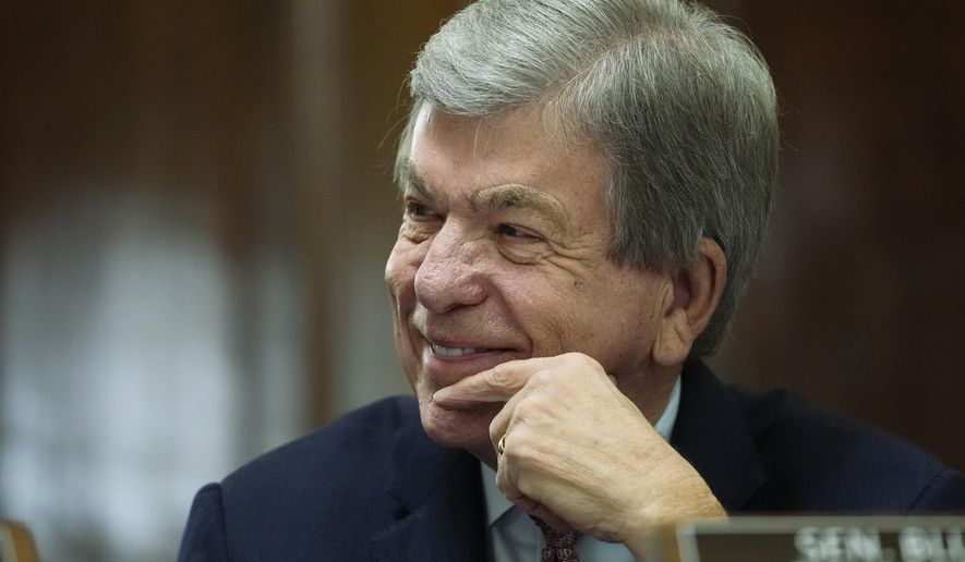 Former Sen. Roy Blunt, R-Mo., during a Senate Rules Committee hearing on Capitol Hill in Washington, Monday, Dec. 19, 2022. Southwest Airlines said Monday, July 17, 2023, it added former U.S. Senator Blunt, to its board of directors. Blunt, 73, spent 14 years in the U.S. House of Representatives and served in the Senate from 2011 until leaving office in January as the fourth-ranking Republican. (AP Photo/Matt Rourke, File)