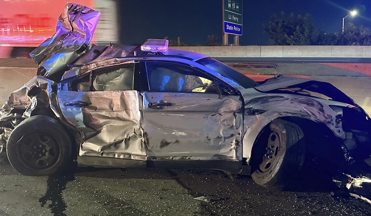 NextImg:Human waste leaking from truck causes crashes on Connecticut highway