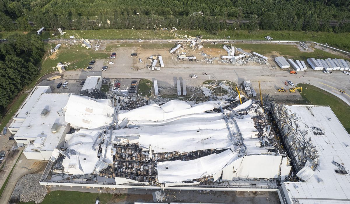 NextImg:Tornado damage to Pfizer plant unlikely to cause major drug supply shortages, FDA says