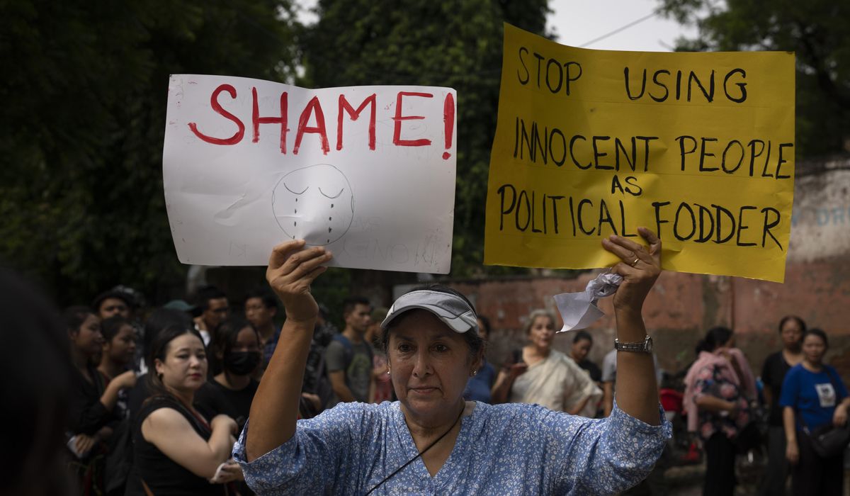 NextImg:India’s Parliament rocked by protests for a third day over ethnic violence in remote state