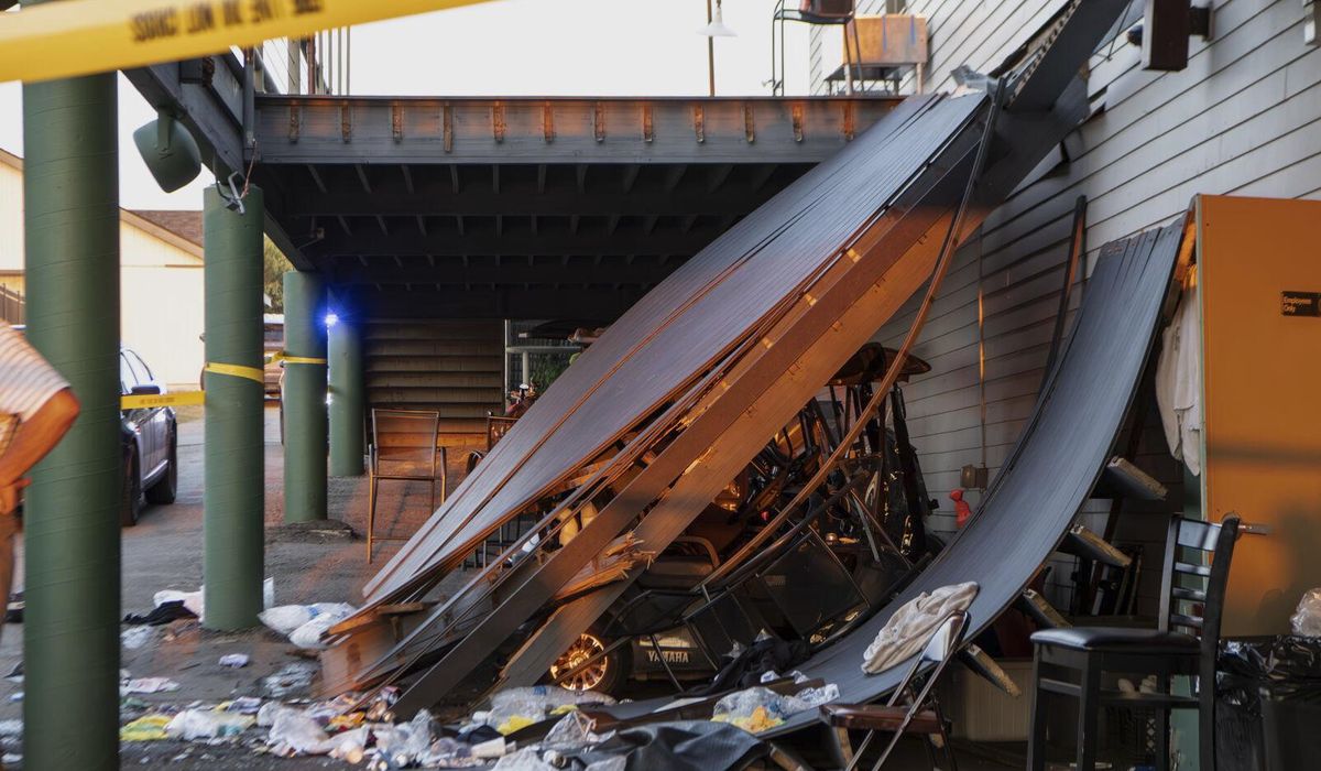 Deck collapse at Montana nation membership leaves greater than 30 injured as individuals land atop one another Deck collapse at Montana nation membership leaves greater than 30 injured as individuals land atop one another
