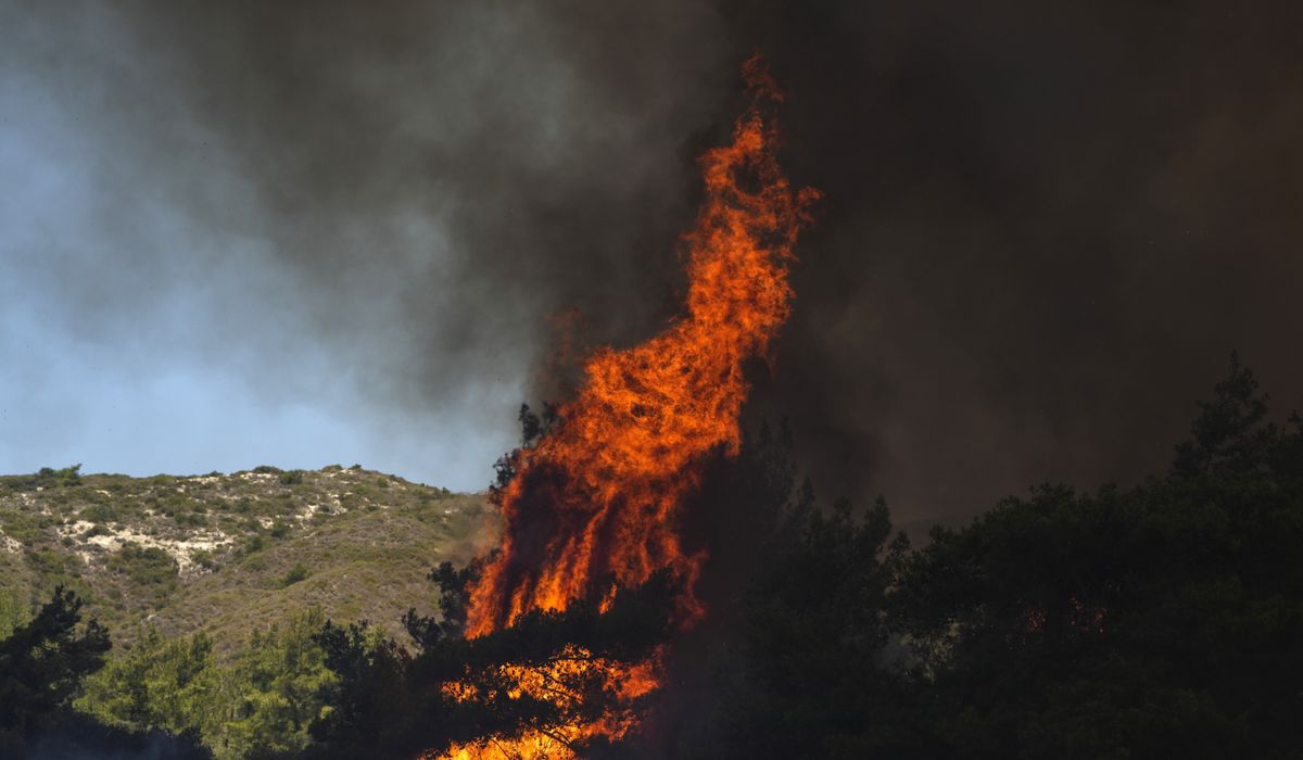 NextImg:Firefighting plane crashes as fires in Greece rage out of control, and new evacuations are ordered