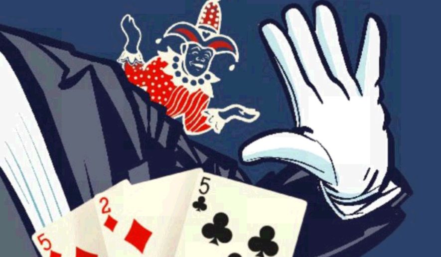 Illustration on the media and Biden misdirection by Linas Garsys/The Washington Times