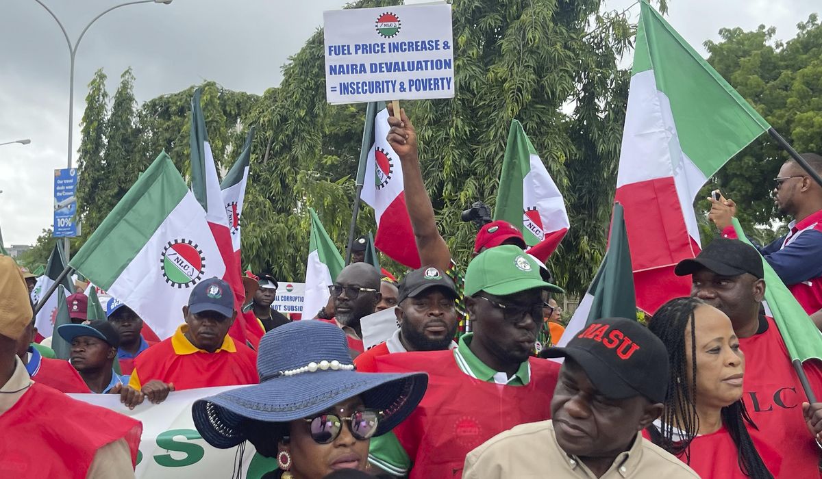 NextImg:Labor unions across Nigeria protest against soaring cost of living under new president