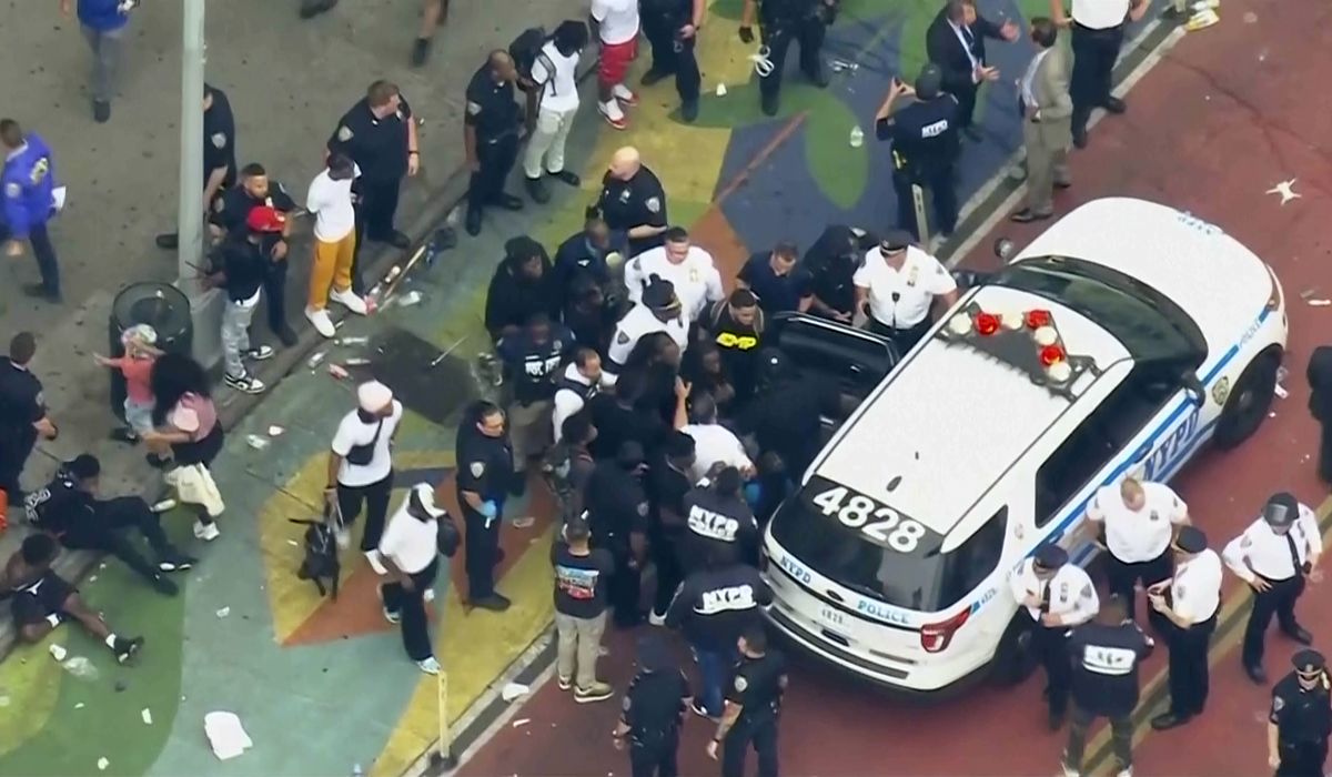 NextImg:Social media influencer charged with inciting riot for chaotic giveaway event in Manhattan
